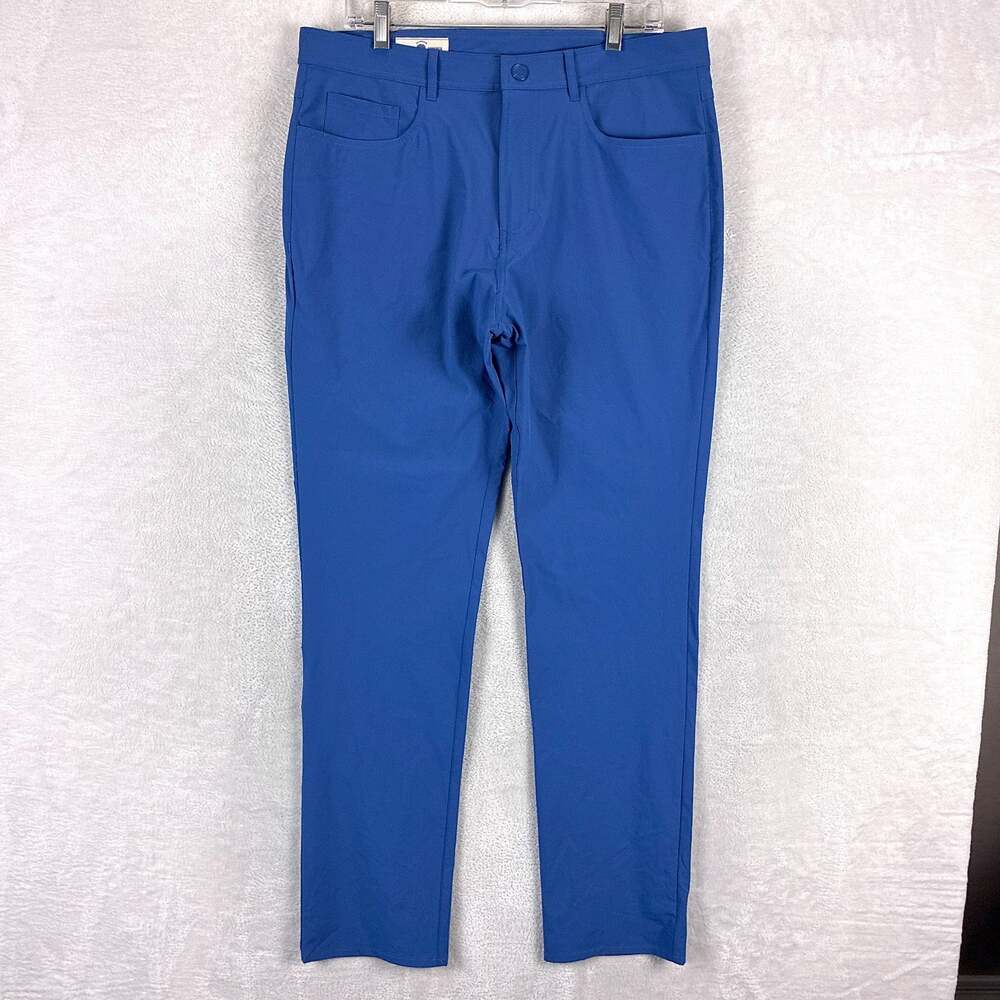 Onward Reserve Pants Mens 35x32 Blue Harris Performance Nylon Preppy Golf